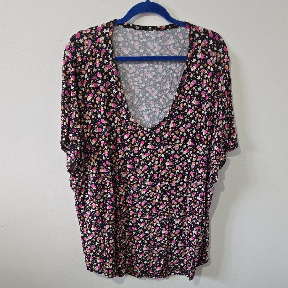 George Ladies 4X Floral T-shirt